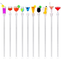 OUNONA Barra linda del mezclador de la bebida del coctel 10pcs que agita los palillos de mezcla con el accesorio…